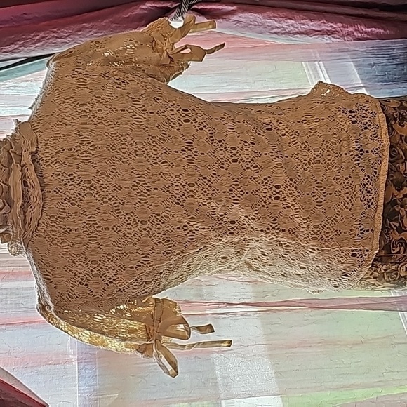 NEW Johnny Was - Vintage Small NWT Joystick Crochet Beige Cardigan - Picture 4 of 7